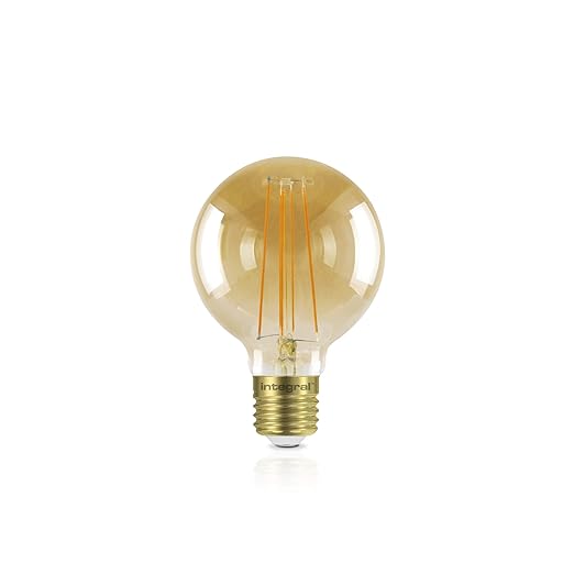 Integral LED SUNSET G80 Bulb B22 380Lm 5W 1800K Dimmable 300 Beam Amber Integral