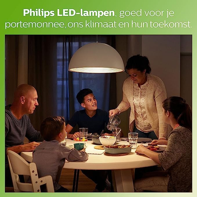 Philips CorePro 7W (60W Replacement) P48 Lustre, E14 Small Edison Screw, 2700 Warm White, Non Dimmable, Frosted